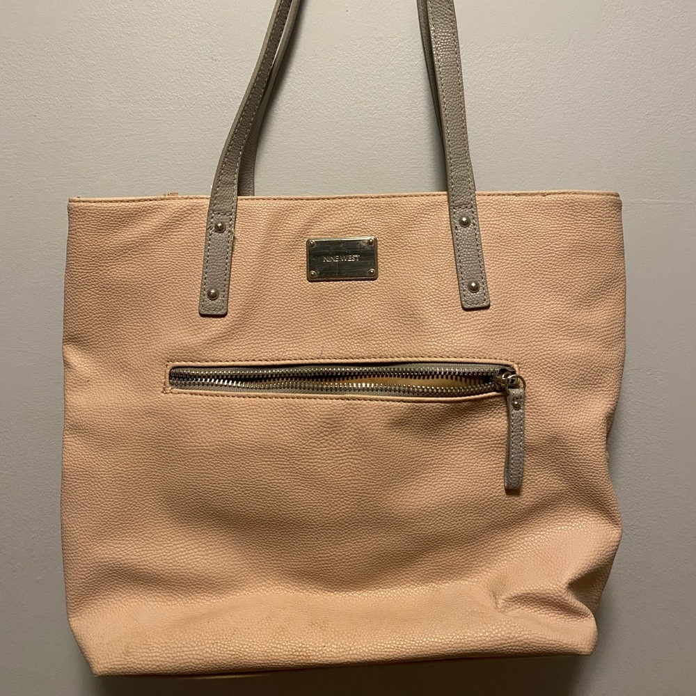 Nine West Pink & Gray Purse